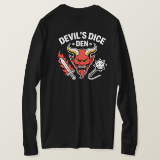 Teufels-Würfelhöhle-RPG-Gamer-T-Shirt – Roter Dämo T-Shirt