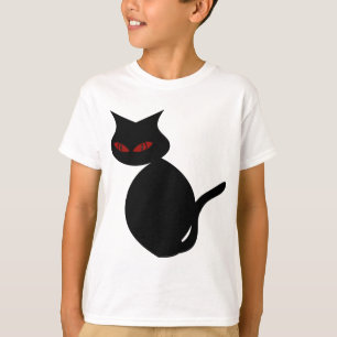 Teufelsauge Schwarze Katze T-Shirt