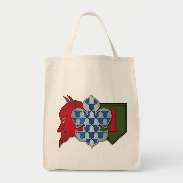 Teufelsbrigade-Shirt Tragetasche (Vorne)