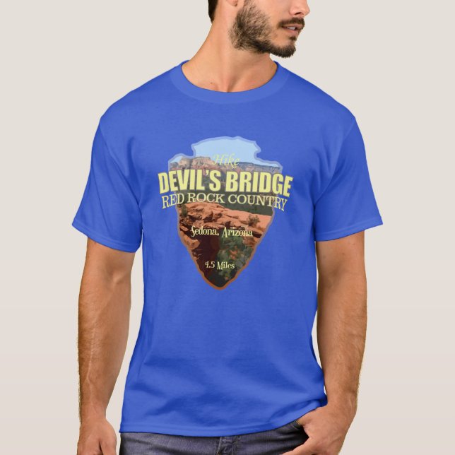 Teufelsbrücke Pfeilspitze T-Shirt (Vorderseite)