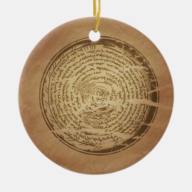 Teufelsfalle Assyrianische Magische Charme Keramikornament (Vorne)