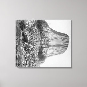 Teufelskreis aus dem Westen mit gefallenem Leinwanddruck