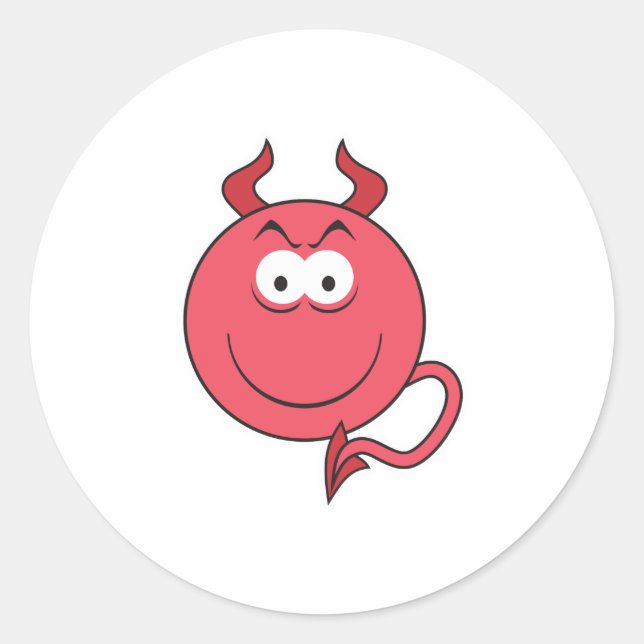 Teufelskreis Runder Aufkleber (Vorderseite)