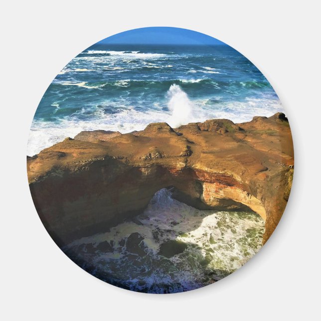 Teufelskugel, Newport, Oregon Magnet (Vorne)