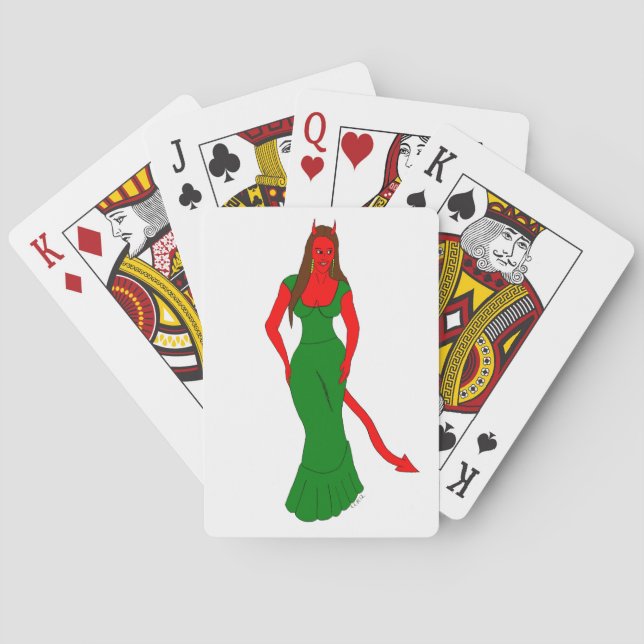 Teufelsmädchen     spielkarten (Rückseite)