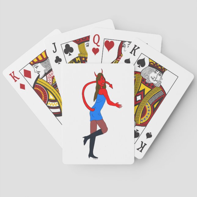 Teufelsmädchen     spielkarten (Rückseite)