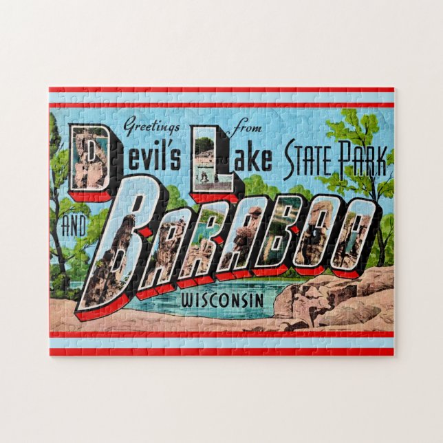 Teufelssee Baraboo WI  11x14 Puzzle (Horizontal)