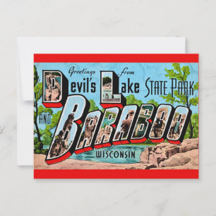 Teufelssee Baraboo WI Postkarte