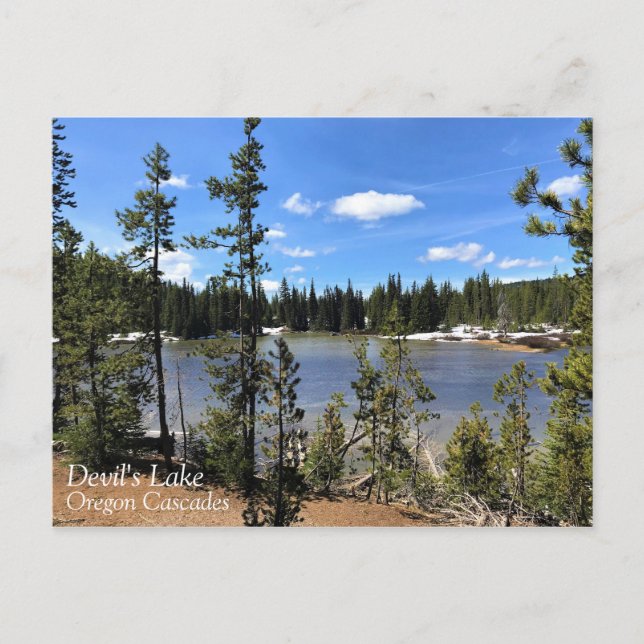 Teufelssee, Oregon Postkarte (Vorderseite)