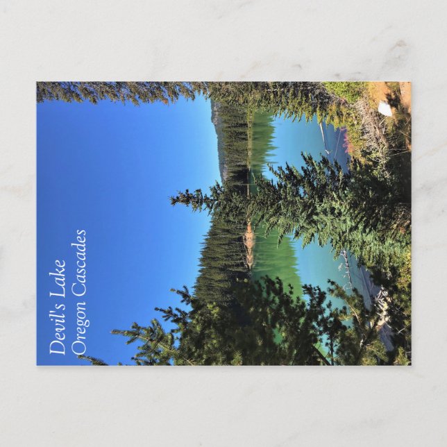 Teufelssee, Oregon Postkarte (Vorderseite)