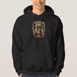 Teufelswerk Sly Fox Tarotkarten-Tattoo-Flash Mysti Hoodie