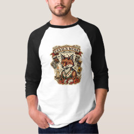 Teufelswerk Sly Fox Tarotkarten-Tattoo-Flash Mysti T-Shirt