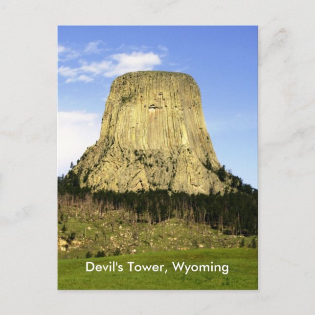 Teufelturm, Wyoming Postkarte (Vorderseite)