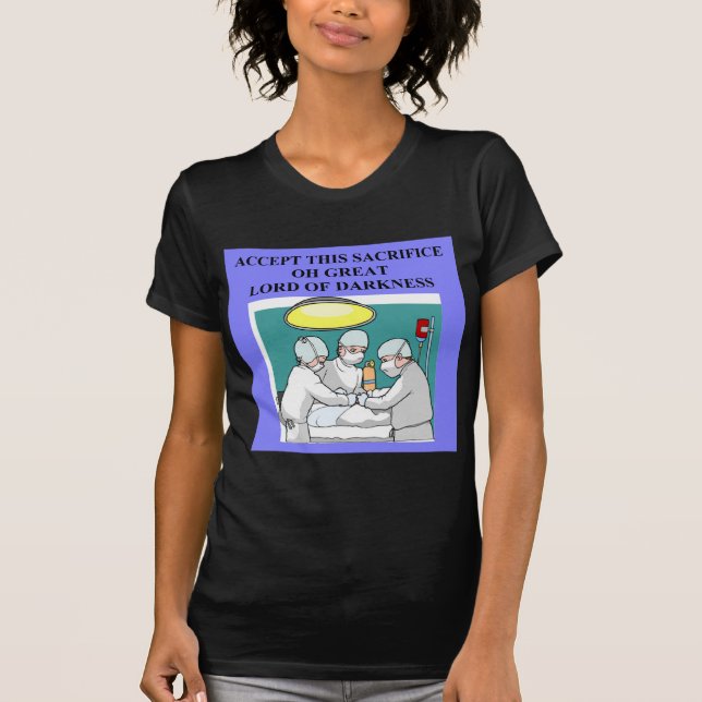 teuflischer Doktor-/Chirurgwitz T-Shirt (Vorderseite)