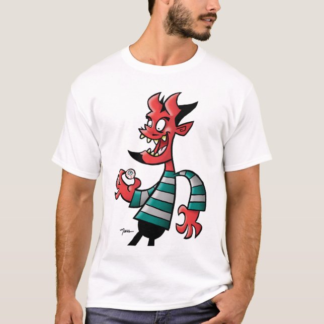 Teuflisches Anstarren T-Shirt (Vorderseite)