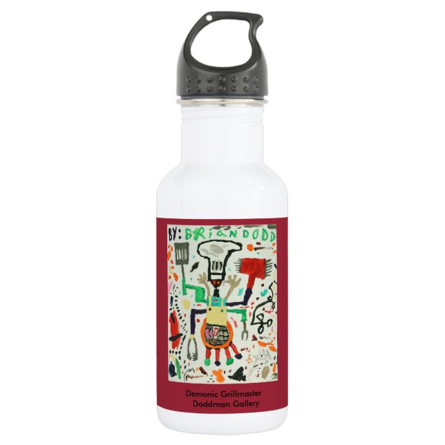 Teuflisches Grillmaster Edelstahlflasche (Vorderseite)