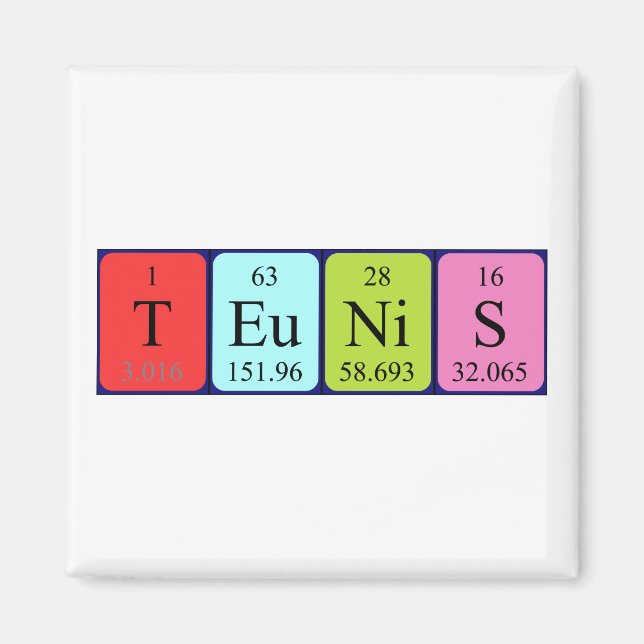Teunis Periodenmagnet Magnet (Vorne)