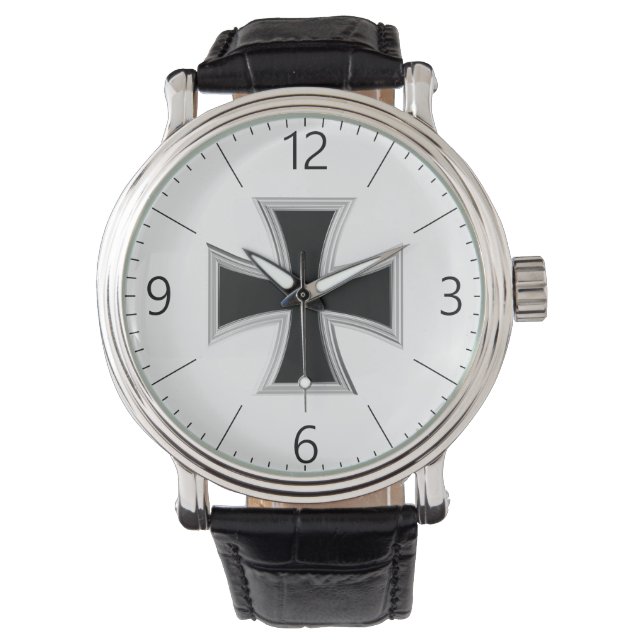 Teutonenkreuz Armbanduhr (Vorderseite)