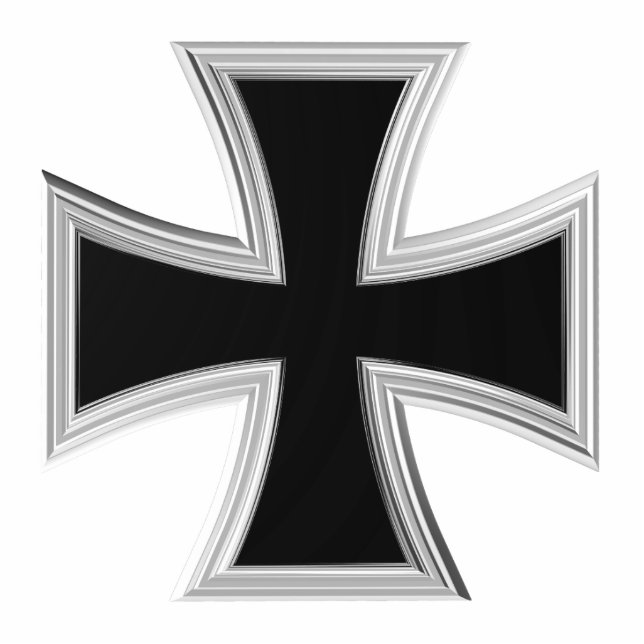 Teutonenkreuz Freistehende Fotoskulptur (Vorne)