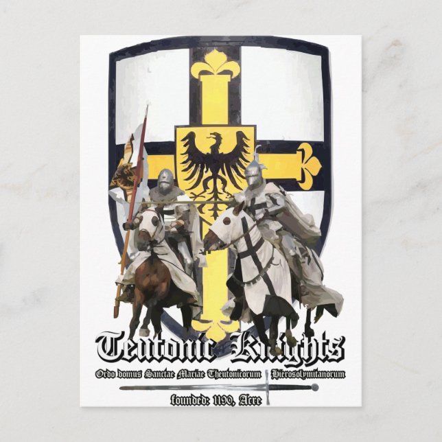 Teutonische Ritter Postkarte (Vorderseite)