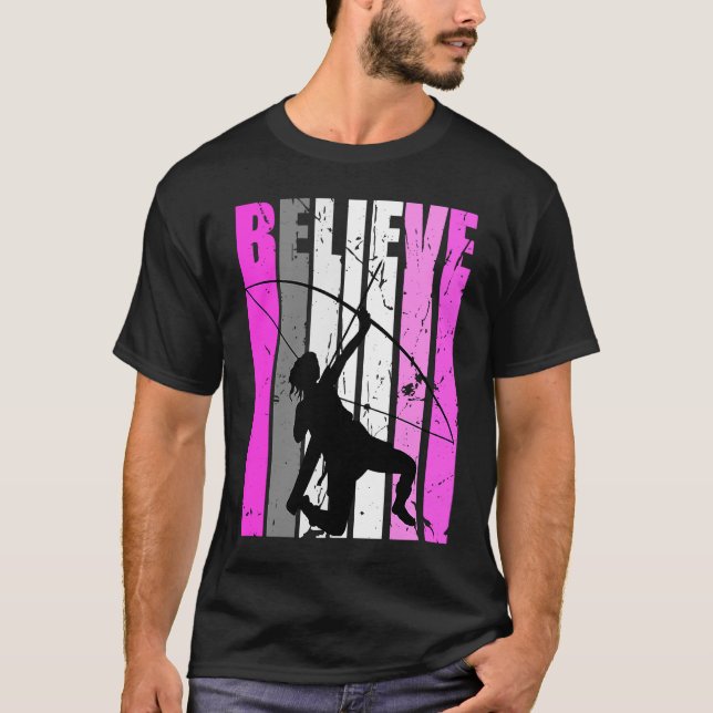 Teve Glauve Archery Archer Pink Bow Arrow Niedlich T-Shirt (Vorderseite)
