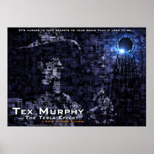 Tex Murphy und The Tesla Effect Poster [28"x20"]