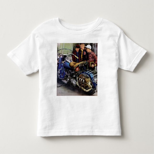 Tex’s Motorcycle Kleinkind T-shirt (Vorderseite)