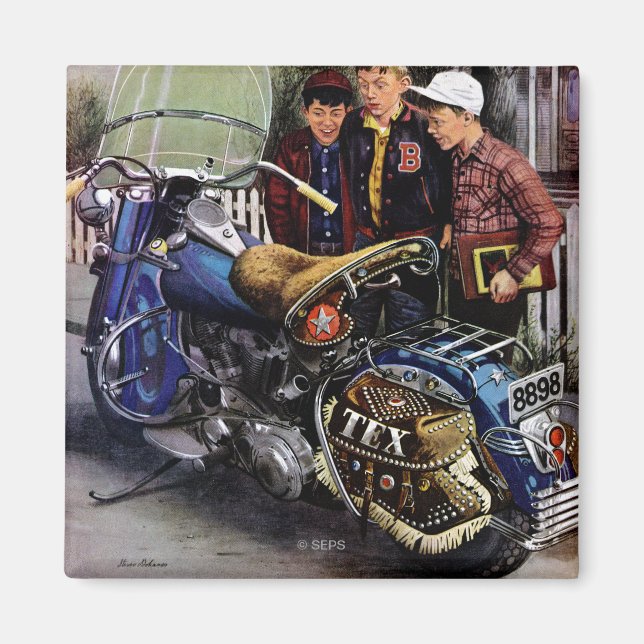 Tex’s Motorcycle Magnet (Vorne)