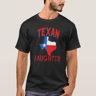 Texan Daughter Texas Vintag Proud Flag T-Shirt