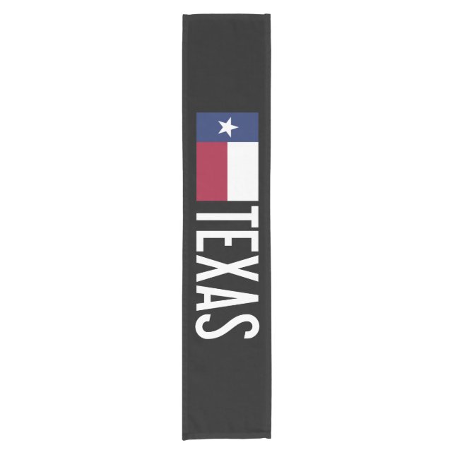 Texan-Flagge u. Texas Kurzer Tischläufer (Vorderseite)