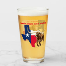 Texan, Geboren und aufgezogen, Bierglas
