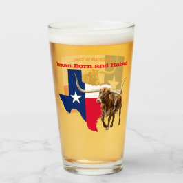 Texan, Geboren und aufgezogen, Bierglas Glas