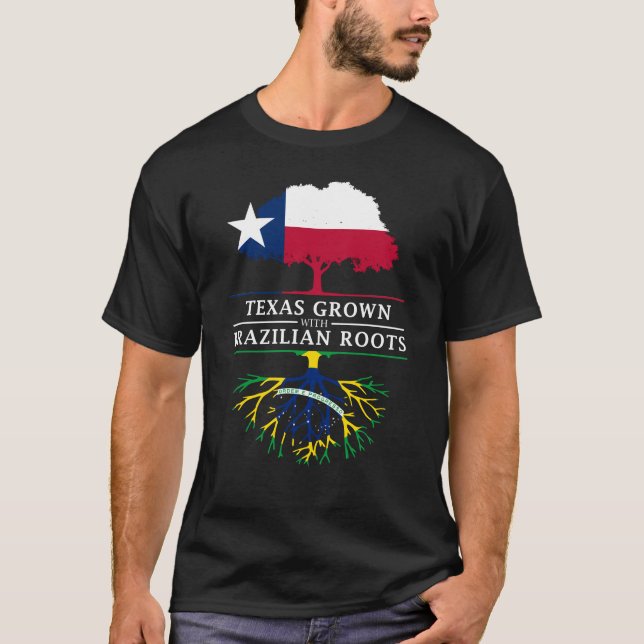 Texan gewachsen mit brasilianischen Wurzeln T-Shirt (Vorderseite)