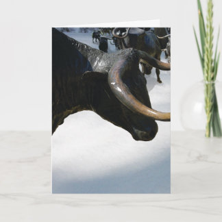 Texan Holiday Card - Texas Longhorns (benutzerdefi Feiertagskarte