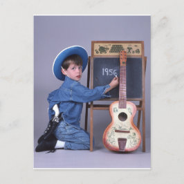 Texan Jr Cowboy Guitar Postcard Postkarte