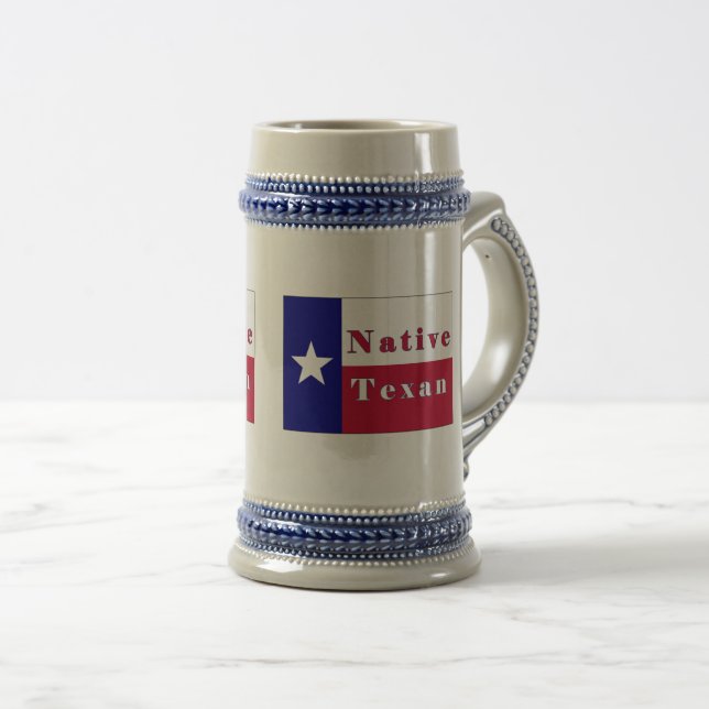 Texan Lone Star Flag Bierglas (VorderseiteRechts)