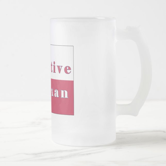 Texan Lone Star Flag Mattglas Bierglas (Rechts)