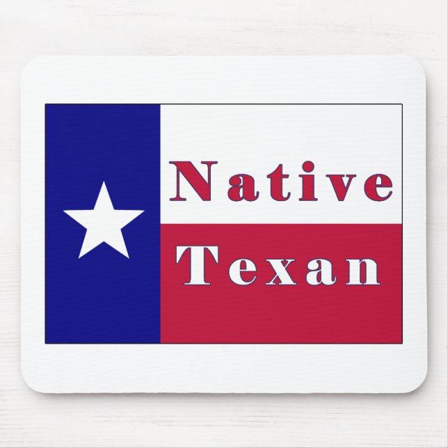 Texan Lone Star Flag Mousepad (Vorne)