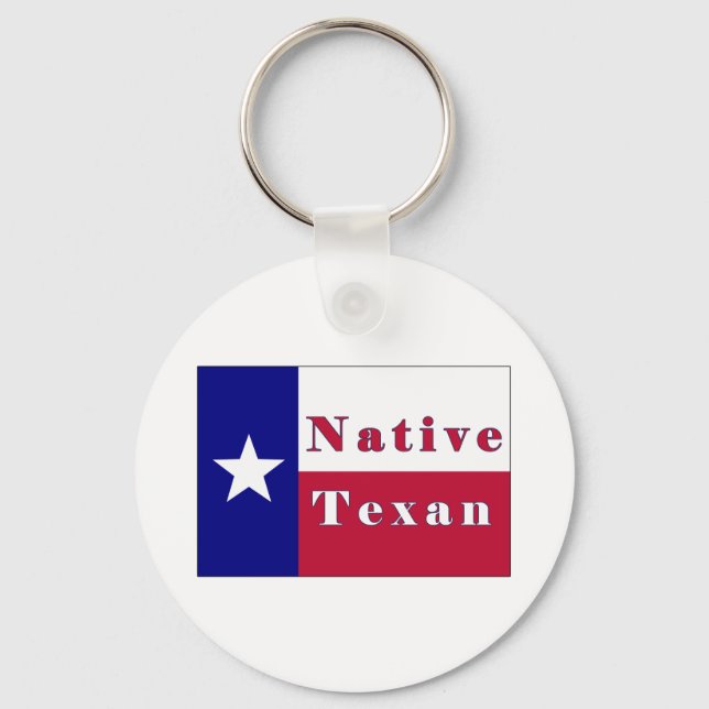 Texan Lone Star Flag Schlüsselanhänger (Vorderseite)