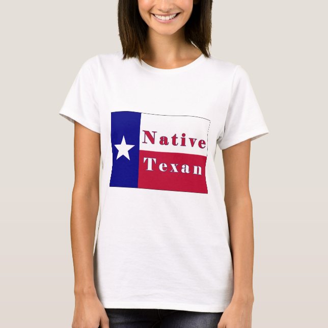 Texan Lone Star Flag T-Shirt (Vorderseite)