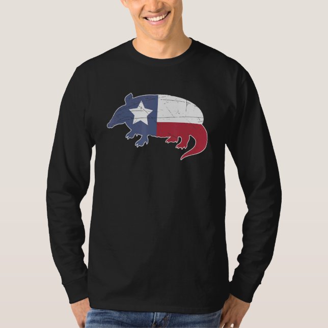Texan Pride Outdoor Animal Texas Flag Wildlife Arm T-Shirt (Vorderseite)