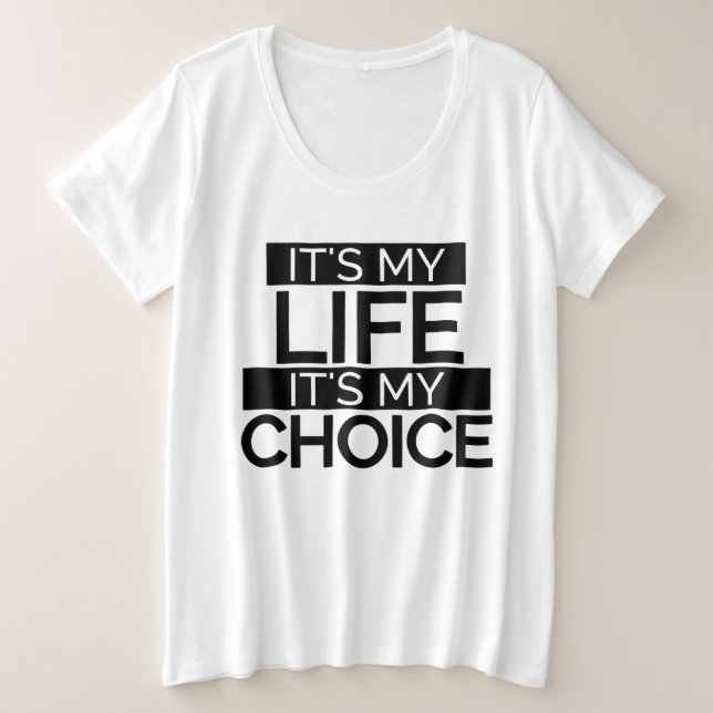 Texan Pro Choice Protest Banner Große Größe T-Shirt (Design vorne)