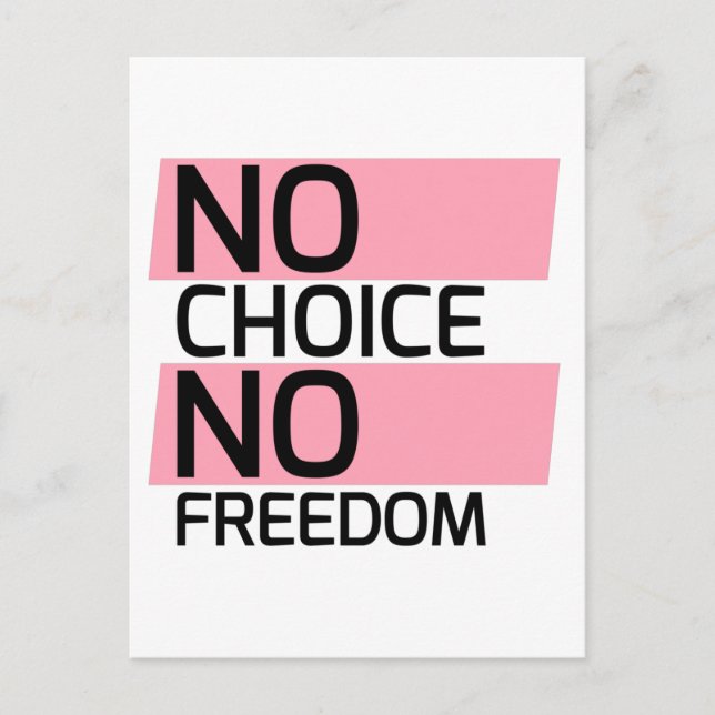 Texan Pro Choice Protest Banner Postkarte (Vorderseite)