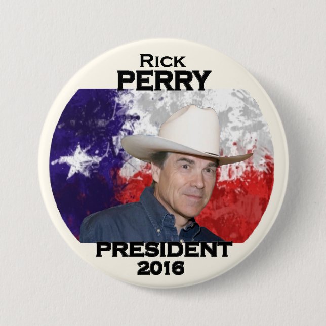 Texan Rick Perry für Präsidenten 2016 Button (Vorderseite)