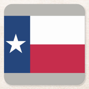 Texan-Staatsflagge der Rechteckiger Pappuntersetzer