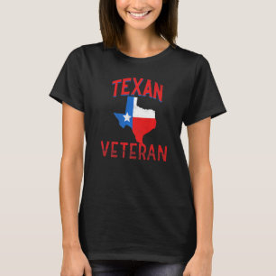 Texan Veteran Vintag Texas Proud Flag Premium T-Shirt