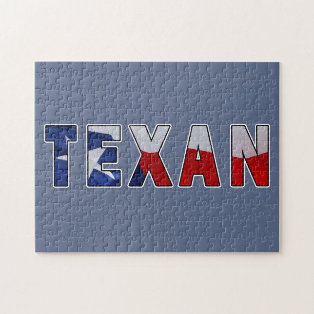 Texan Waving Flag Puzzle (Horizontal)