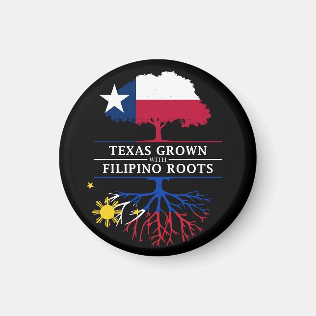 Texanbau mit philippinischen Wurzeln Magnet (Vorne)