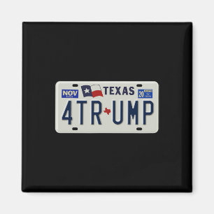 Texaner Für Trump Vintage Nummernschild Kampagne Magnet