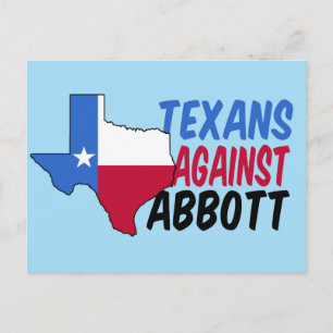 Texaner gegen Greg Abbott Postkarte